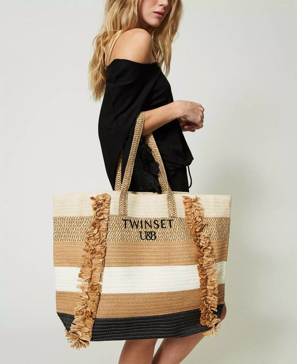 Borsa mare con Frange di Twinset