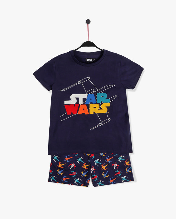 Pigiama bimbo mezza manica pantaloncino Star Wars di Admas