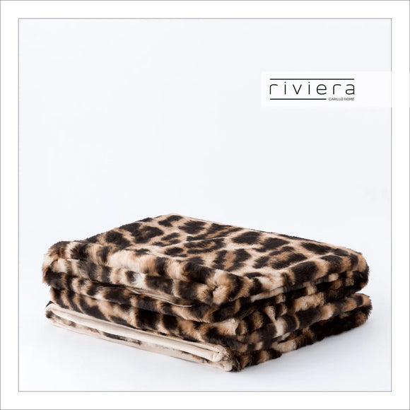 Plaid Animalier Leopard di Riviera